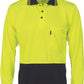 DNC Hivis Two Tone Cool Breathe Polo Shirt, Long Sleeve  (3813)