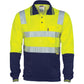 DNC Cotton Back HiVis L/S Two Tone Polo Shirts with 3M RT (3818)