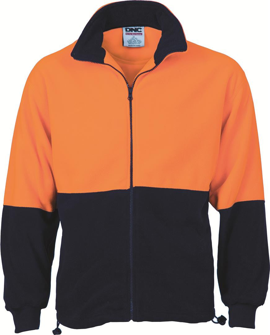 DNC-Hi-Vis-Two-Tone-Full-Zip-Polar-Fleece