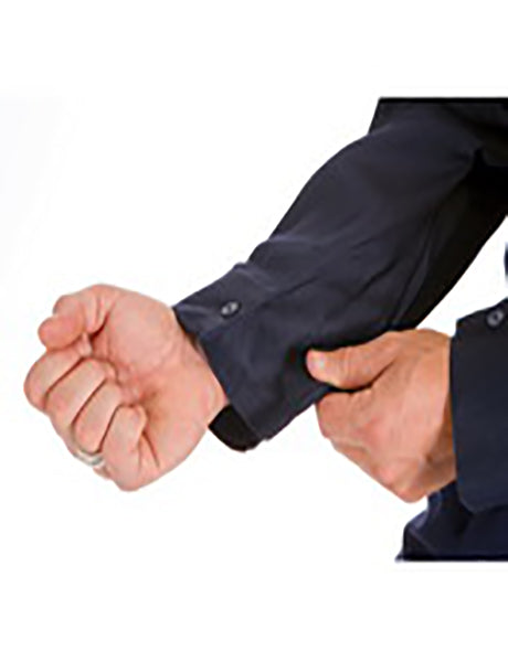 DNC HiVis Two Tone Close Front Cotton Shirt with 3M R/Tape, Long Sleeve (3849)