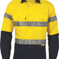 DNC HiVis Two Tone Cotton Shirt with 3M 8910 R/Tape, Long Sleeve (3836)