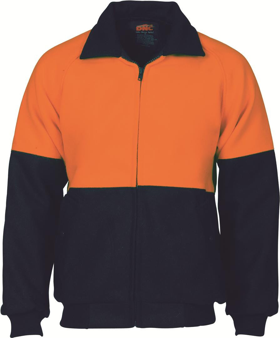 DNC Hi Vis Two Tone Bluey Bomber Jacket 3869