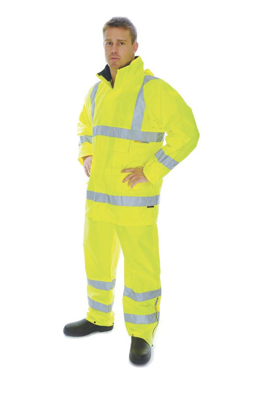 DNC HiVis D/N Breathable Rain Jacket with 3M R/Tape (3871)