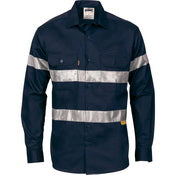 DNC Hi Vis Cool Breeze Cotton Shirt With Generic R/T L/S (3967)