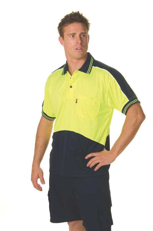 DNC HiVis Cool Breathe Panel Polo Shirt - Short Sleeve (3891)