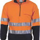 DNC HiVis Two Tone 1/2 Zip Cotton Fleecy Windcheater with 3M R/T (3925)