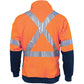 DNC HiVis Cross Back D/N Two Tone 1/2 Zip Fleecy Sweat Shirt (3929)
