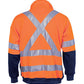 DNC HiVis 1/2 Zip Fleecy with ‘X’ Back & additional Tape on Tail (3930)