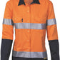 DNC Ladies HiVis Two Tone Drill L/S Shirt with 3M R/T (3936)