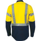 DNC HiVis D/N 2 Tone Drill Shirt with H Pattern Reflective Tape, Long Sleeve (3983)