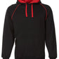 JB's Wear-JB's Contrast Fleecy Hoodie-Black/Red / S-Uniform Wholesalers - 3