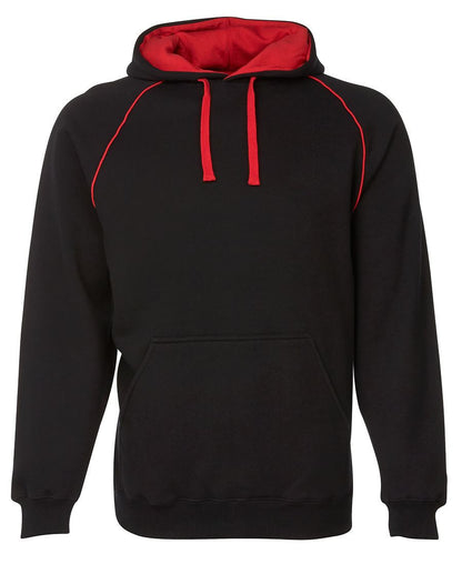 JB's Wear-JB's Contrast Fleecy Hoodie-Black/Red / S-Uniform Wholesalers - 3