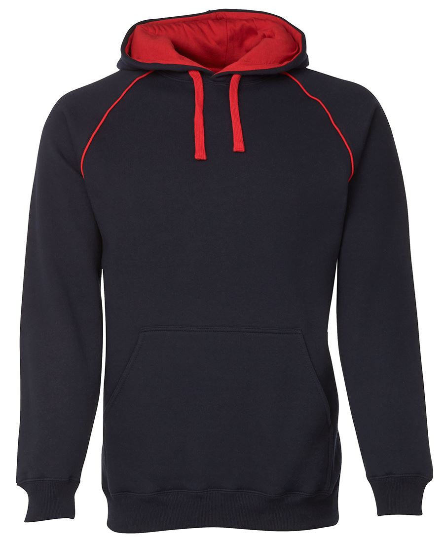 JB's Wear-JB's Contrast Fleecy Hoodie-Navy/Red / S-Uniform Wholesalers - 4