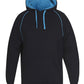 JB's Wear-JB's Contrast Fleecy Hoodie-BLACK/AQUA / S-Uniform Wholesalers - 8