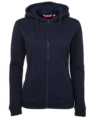 JB's Wear-JB's Ladies Full Zip Fleecy Hoodie-Navy / 8-Uniform Wholesalers - 5