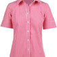 Winning Spirit Ladie's Gingham Check Short Sleeve Shirt (M8300S)