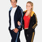 Ramo-Ramo Mens Unbrushed Stripe Sleeve Hoodie 1st(12 Colour)--Uniform Wholesalers - 1