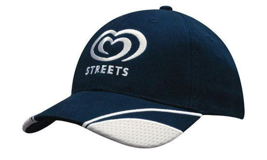 Headwear Brushed Heavy Cotton with Mesh Inserts on Peak (4058)