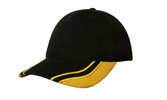 Headwear Brushed Heavy Cotton with Curved Peak Inserts (4073)