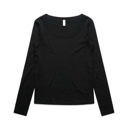 Ascolour Wo's Organic Rib L/S Tee (4075)