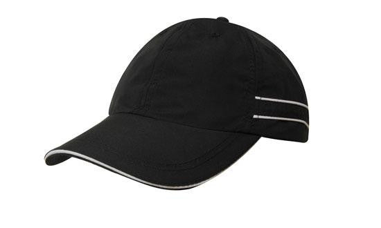 Headwear Microfibre Sports Cap with Piping and Sandwich Cap (4077)