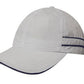 Headwear Microfibre Sports Cap with Piping and Sandwich Cap (4077)
