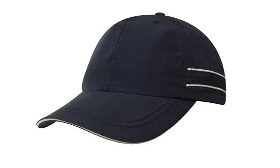 Headwear Microfibre Sports Cap with Piping and Sandwich Cap (4077)