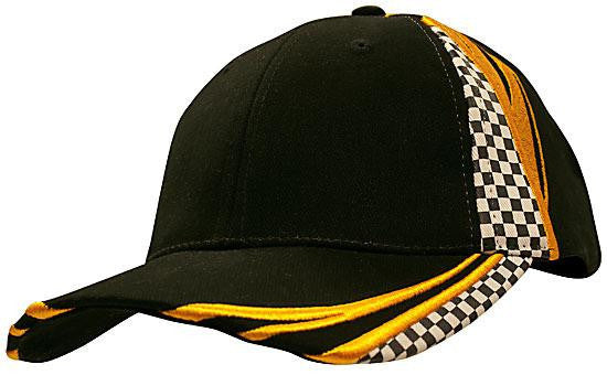 Headwear Brushed Heavy Cotton with Embroidery & Printed Checks (4083)