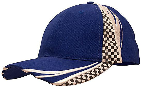 Headwear Brushed Heavy Cotton with Embroidery & Printed Checks (4083)