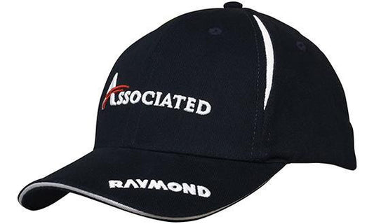 Headwear Brushed Heavy Cotton with Crown Inserts & Sandwich Cap (4092)