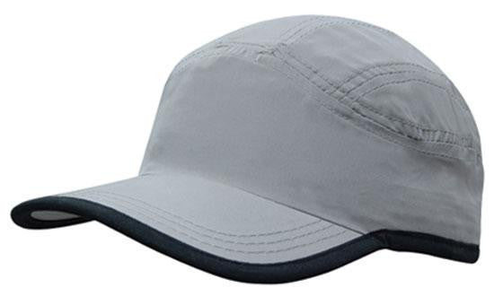 Headwear Microfibre Sports Cap with Trim on Edge of Crown & Peak Cap (4094)