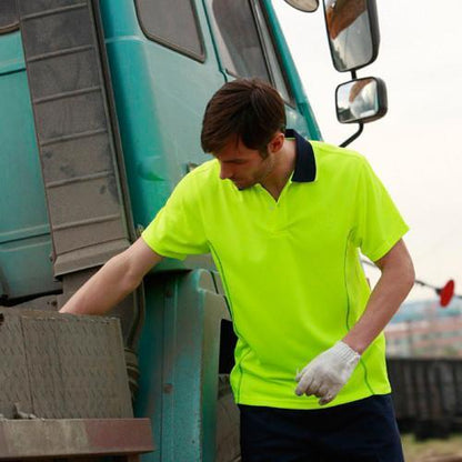 Bocini Stitch Essentail Mens Hi-Vis Polo (SP1241)