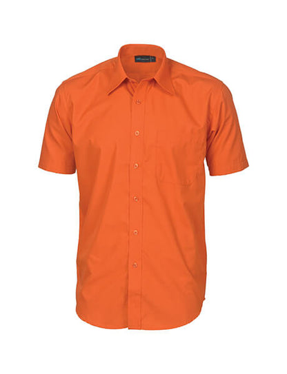 DNC Mens Premier Poplin Business Shirts - Short Sleeve (4151)