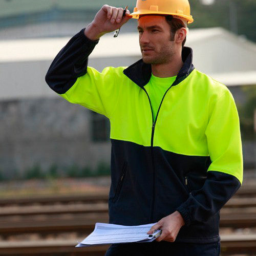 Bocini Hi-Vis Polyester Fleece with Full Zip-(SJ1237)