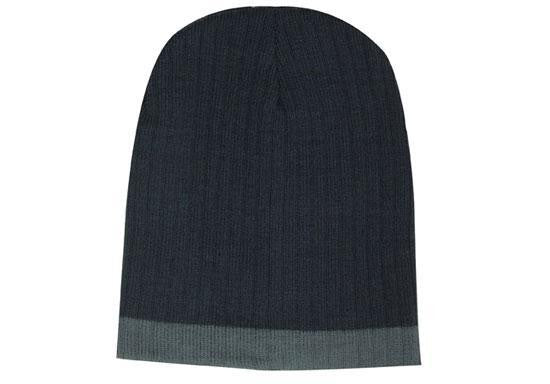 Headwear Two Tone Cable Knit Beanie - Toque (4195)