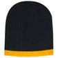 Headwear Two Tone Cable Knit Beanie - Toque (4195)