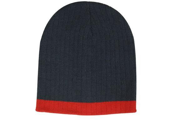 Headwear Two Tone Cable Knit Beanie - Toque (4195)