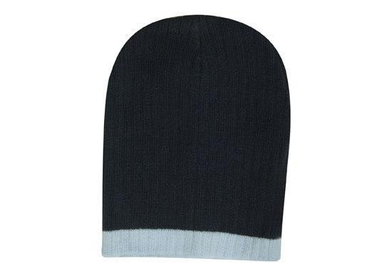 Headwear Two Tone Cable Knit Beanie - Toque (4195)