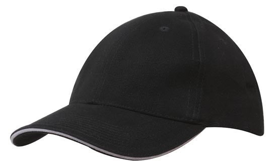 Headwear Brushed Heavy Cotton with Sandwich Trim (4210)