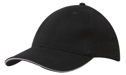 Headwear Brushed Heavy Cotton with Sandwich Trim (4210)