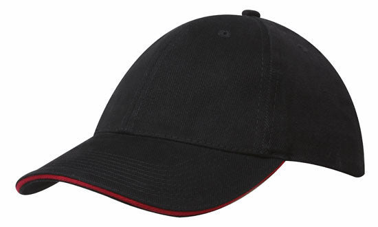 Headwear Brushed Heavy Cotton with Sandwich Trim (4210)