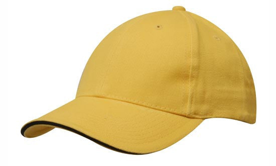 Headwear Brushed Heavy Cotton with Sandwich Trim (4210)