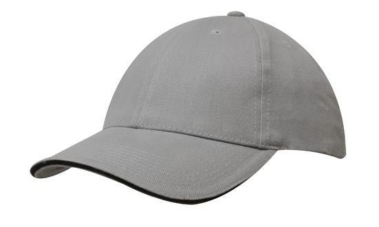 Headwear Brushed Heavy Cotton with Sandwich Trim (4210)