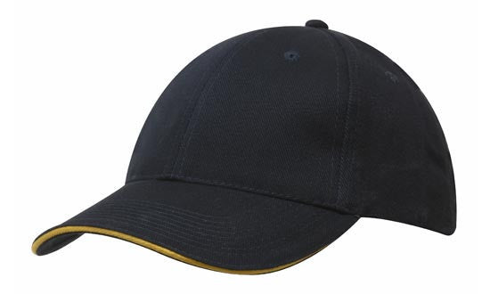 Headwear Brushed Heavy Cotton with Sandwich Trim (4210)