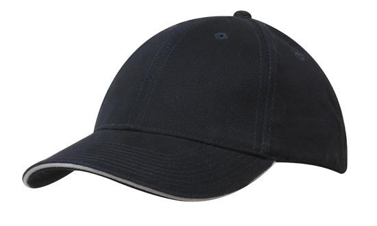 Headwear Brushed Heavy Cotton with Sandwich Trim (4210)