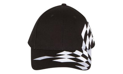 Headwear Brushed Heavy Cotton with Checks Cap (4224)