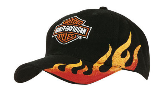Headwear Brushed Heavy Cotton with Flame Embroidery (4226)