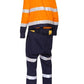 Bisley Taped Hi Vis Work Coverall With Waist Zip Opening (BC6066T)