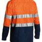 Bisley Taped Hi Vis Closed Front Cool Lightweight Shirt - Long Sleeve (BSC6896)