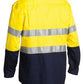 Bisley Taped Hi Vis Closed Front Cool Lightweight Shirt - Long Sleeve (BSC6896)